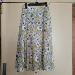 pink adobe 花柄 スカート