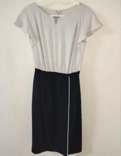 ジャスグリッティー JUSGLITTY 配色 タックワンピース 3