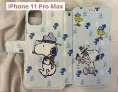iPhone 11 Pro Max 手帳型ケース スヌーピー柄のサムネイル