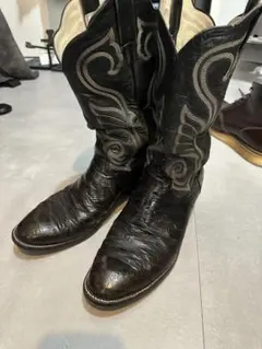 タイムセール　ラリーマハン　Larry Mahans ウエスタンブーツ メルカリ