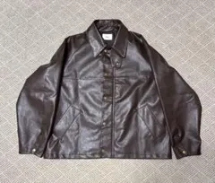 ［人気］Bleme クラシック フェイクレザー ショート丈 ジャケット　Mサイズ