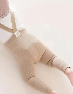 ベビースパッツ サスペンダー付き ベージュ