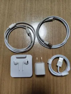 Apple「純正」イヤフォン・充電器・Lightningケーブル3本セット