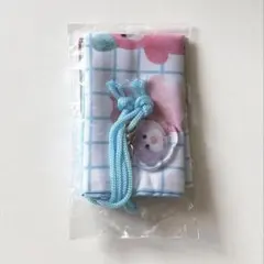 mojojojo アクリルチャーム付き巾着 パステル【 ブルー / 水色 】