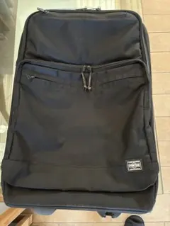 ［吉田カバン　PORTER］ブラックナイロンバックパック、キャリーバッグ