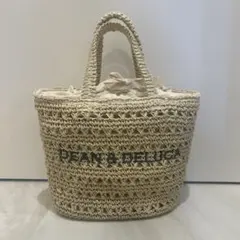 【新品未使用】ディーン＆デルーカ クロッシェバスケットバッグ S beams
