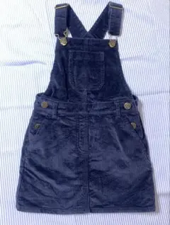 Jcrew コーデュロイ　ジャンバースカート　ネイビー　4歳　99-106㎝