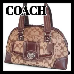COACH Hamptons Signature Turnlock Satche - メルカリ