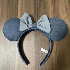 ミッキー耳デニムカチューシャ