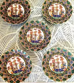 有田焼❁田扇窯❁古伊万里西洋❁金彩小皿セット❁未使用のサムネイル