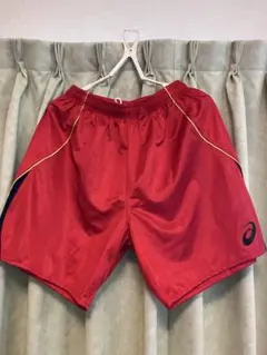 ハーフパンツ　アシックス　赤のサムネイル
