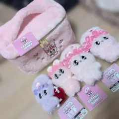 エスターバニープラチナムザッカふわふわバニティポーチとぬいぐるみセット