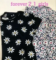 キッズ 130 120トップス花柄2枚forever２１ girls