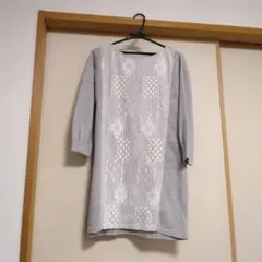 グローバルワーク　レディース　チュニック　長袖　サイズM　グレー色