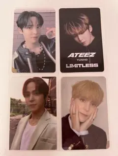 ATEEZ ユノ トレカ 3枚+HMVクーポンカード セット