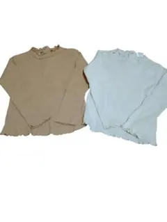 ZARA ベビー　98cm 2-3歳　リブ　長袖Tシャツ　トップス　2着セット