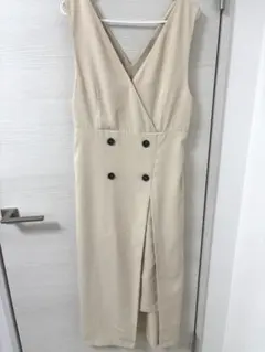 VIS ベージュ ワンピース Fサイズ