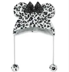 ミニーマウス ヒョウ柄帽子