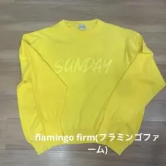 flamingofirm SUNDAYトレーナーイエロー