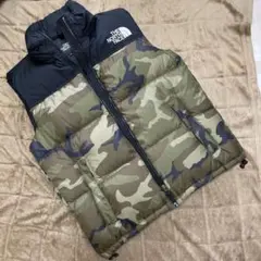 THE NORTH FACE ヌプシダウンベスト 迷彩カモフラージュ