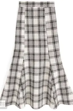 GRL チェック柄ツイードマーメイドスカート