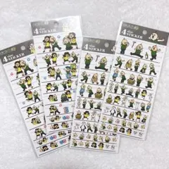 パンパンくんの日常　4サイズステッカー 2種×2 計4枚セット