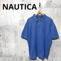 NAUTICA ノーティカ メンズビッグサイズ ポロシャツ XL ブルー