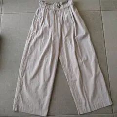 ジャーナルスタンダード　 ウォッシャブルコットンリネンVISワイドパンツ　34