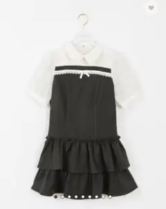 evelyn ドッキングティアードワンピース