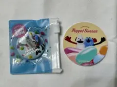 スライドポーチ付き缶バッジ スンスン ゾンゾン ポップアップ ステッカー