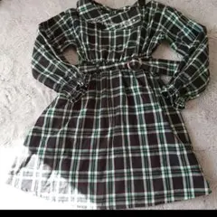 ALGY 140㎝　アルジー　 チェック　スカート　秋冬物　ワンピース