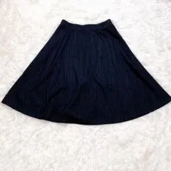 Spick and Span フレアスカート ストライプ オフィスカジュアル M