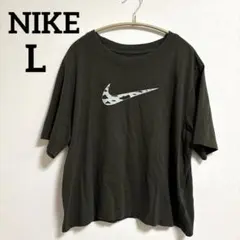 NIKE ナイキ アースデイ ボクシーTシャツ L カウ柄ロゴ ルーズフィットのサムネイル
