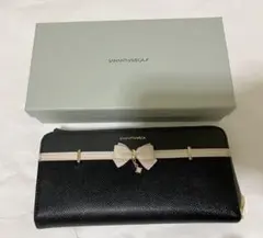 SAMANTHAVEGA バイカラーアクセントリボン長財布 ブラックのサムネイル