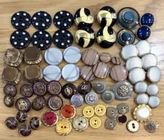 ボタン　サイズ色々　71個　まとめ売り　レトロ　アンティーク