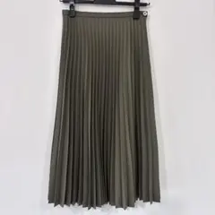 ニューヨーカー　プリーツスカート　モスグリーン