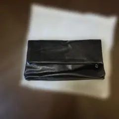 黒 レザー クラッチバッグ