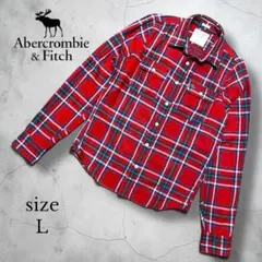 【Abercrombie & Fitch 】チェック柄ネルシャツ L