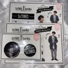 SixTONES 松村北斗 ステッカー 缶バッジ