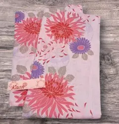 【翌日発送】綿１００％　女性用　浴衣　ピンクよりの薄紫　Kaon　浴衣のみ　菊