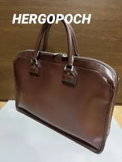 HERGOPOCH エルゴポック ブリーフケース ビジネスバッグ ブラウン 本革のサムネイル