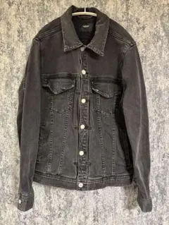 ナノユニバース　ブラックデニム　ジージャン　Sサイズ　メンズ