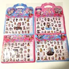 ラブブ立体キラキラシールセット