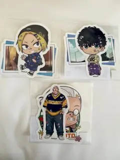 サカモトデイズ　キャラ福くじ　ステッカー3セット　朝倉シン、勢羽夏生、坂本太郎