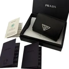 ✨極上美品・RFID搭載✨ PRADA 三つ折り財布 サフィアーノ ブラック