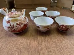 九谷焼　急須と茶碗5個セット
