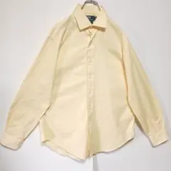 カ*ン様 C564　90s ポロラルフローレン 長袖シャツ　ワイシャツ　L 黄色