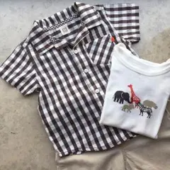 Carter's アニマル ロンパース シャツ ズボン   24M 3点セット