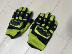 n*k様 バイク用グローブ 黒/黄緑 メッシュ
