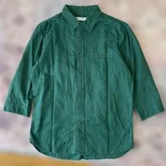 Ciaopanic Typy メンズ七分袖シャツ ＊グリーン系 ＊Mサイズ